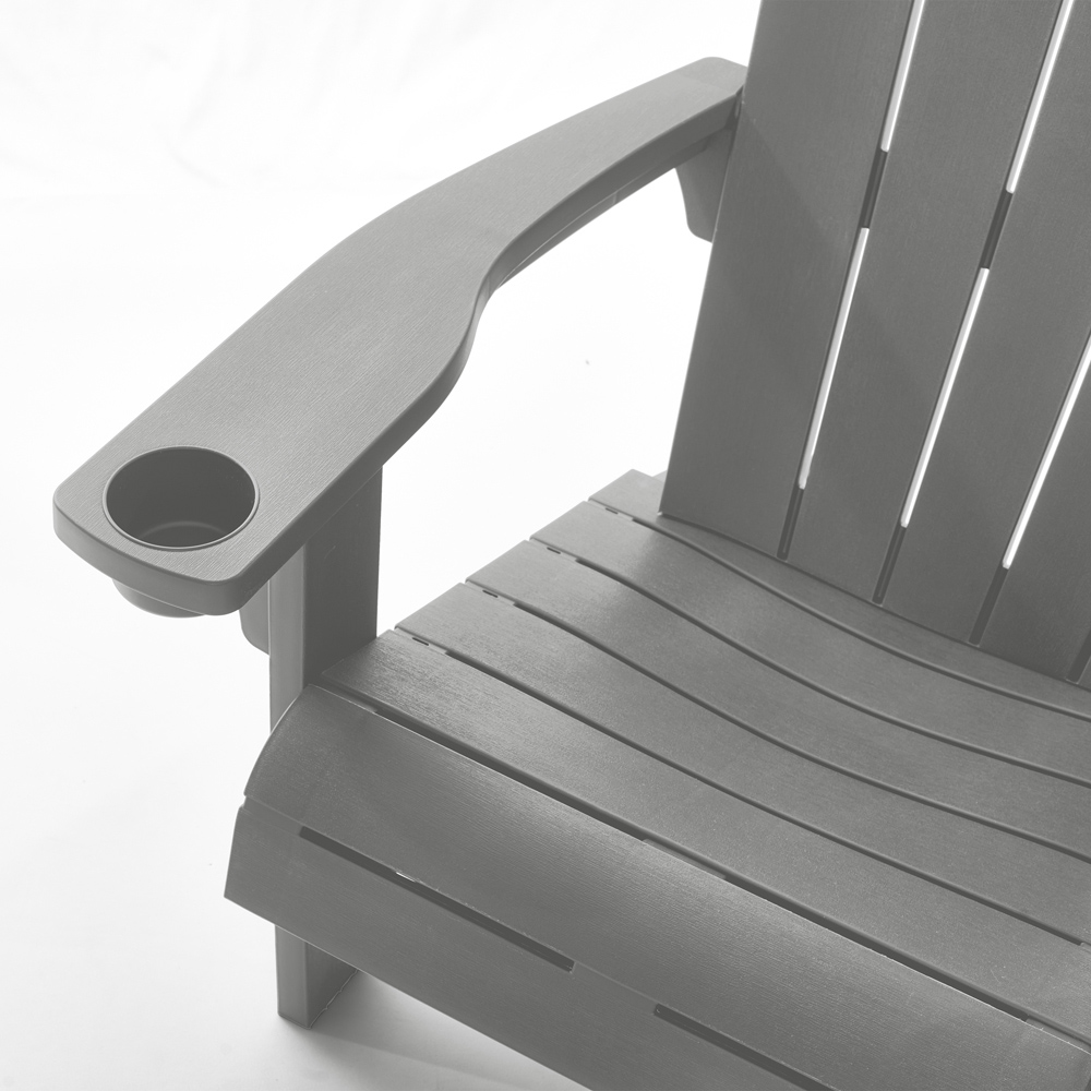 Keter Alpine Grey Adirondack Chair Image 4