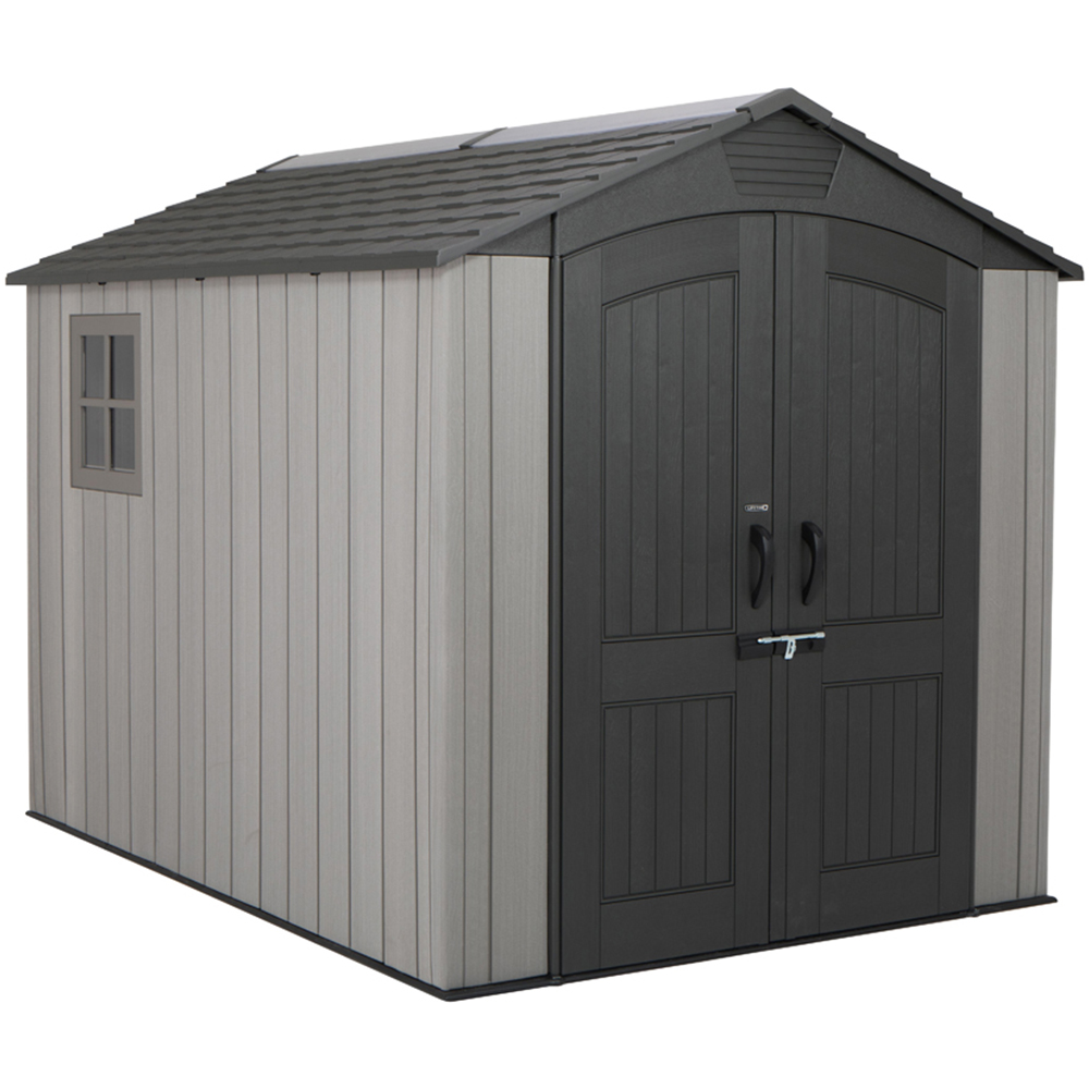 Lifetime Products 7 x 9.5ft Grey Outdoor Storage Shed Image 1