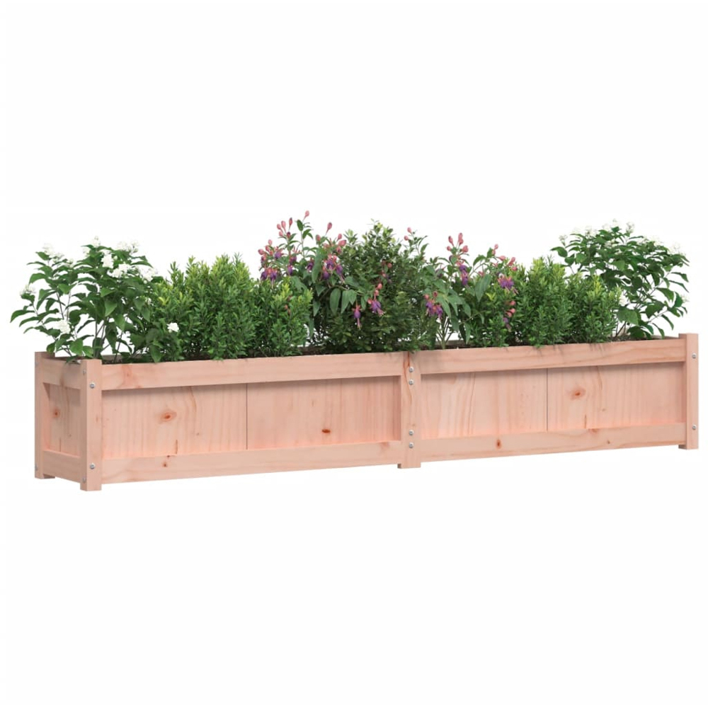 vidaXL Natural Solid Douglas Fir Wood Garden Planter 180 x 31 x 31cm Image 3