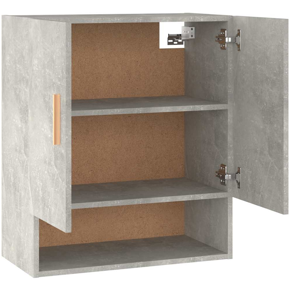 vidaXL 2 Door Single Shelf Concrete Grey Wall cabinet Image 5