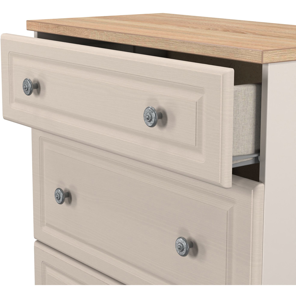 Crowndale Norfolk 3 Drawer Kashmir Ash and Bardolino Oak Deep Chest of Drawers Ready Assembled Image 5