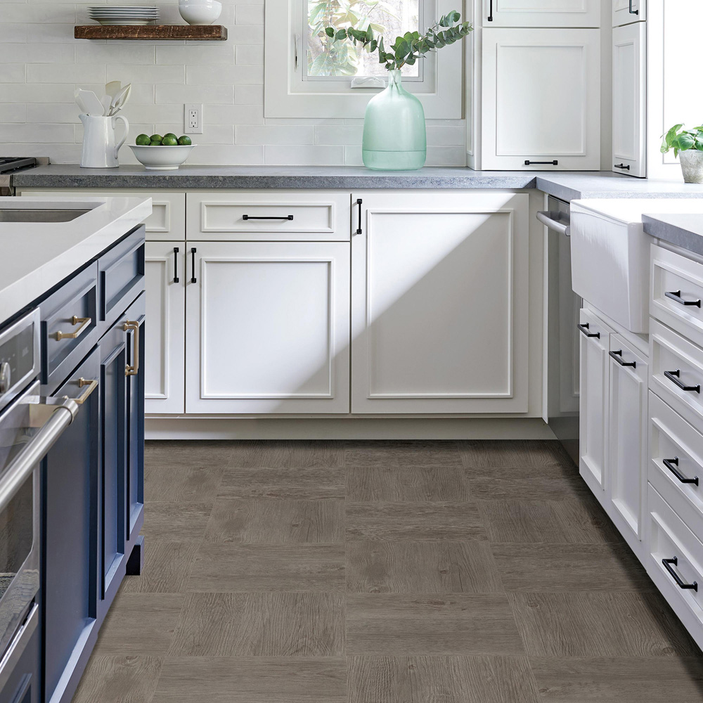 Floorpops Ashwood Grey Peel and Stick Floor Tile 30.48 x 30.48cm 10 Pack Image 1