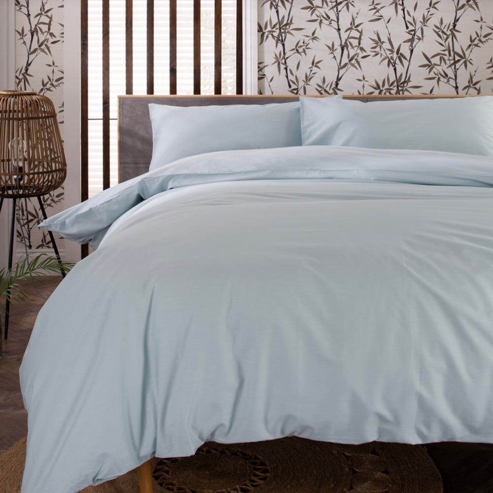 The Lyndon Company King Size Duck Egg Duvet Set Image