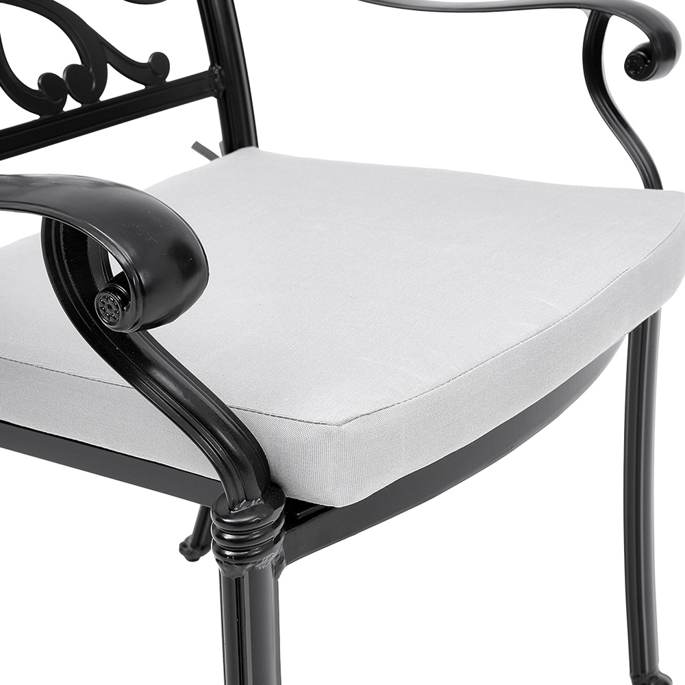 Living and Home Set of 4 Dining Armchairs with Cushions Image 5