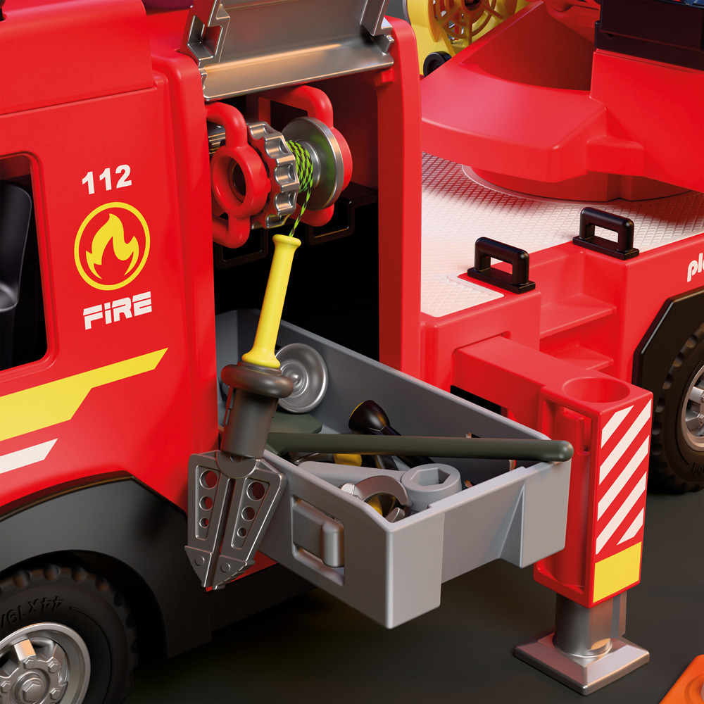 Playmobil Fire Ladder Truck Play Set Image 7