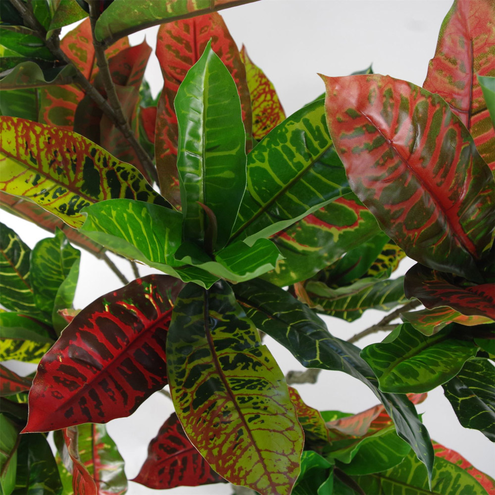 Leaf Multicoloured Codiaeum House Artificial Plant 4ft Image 4