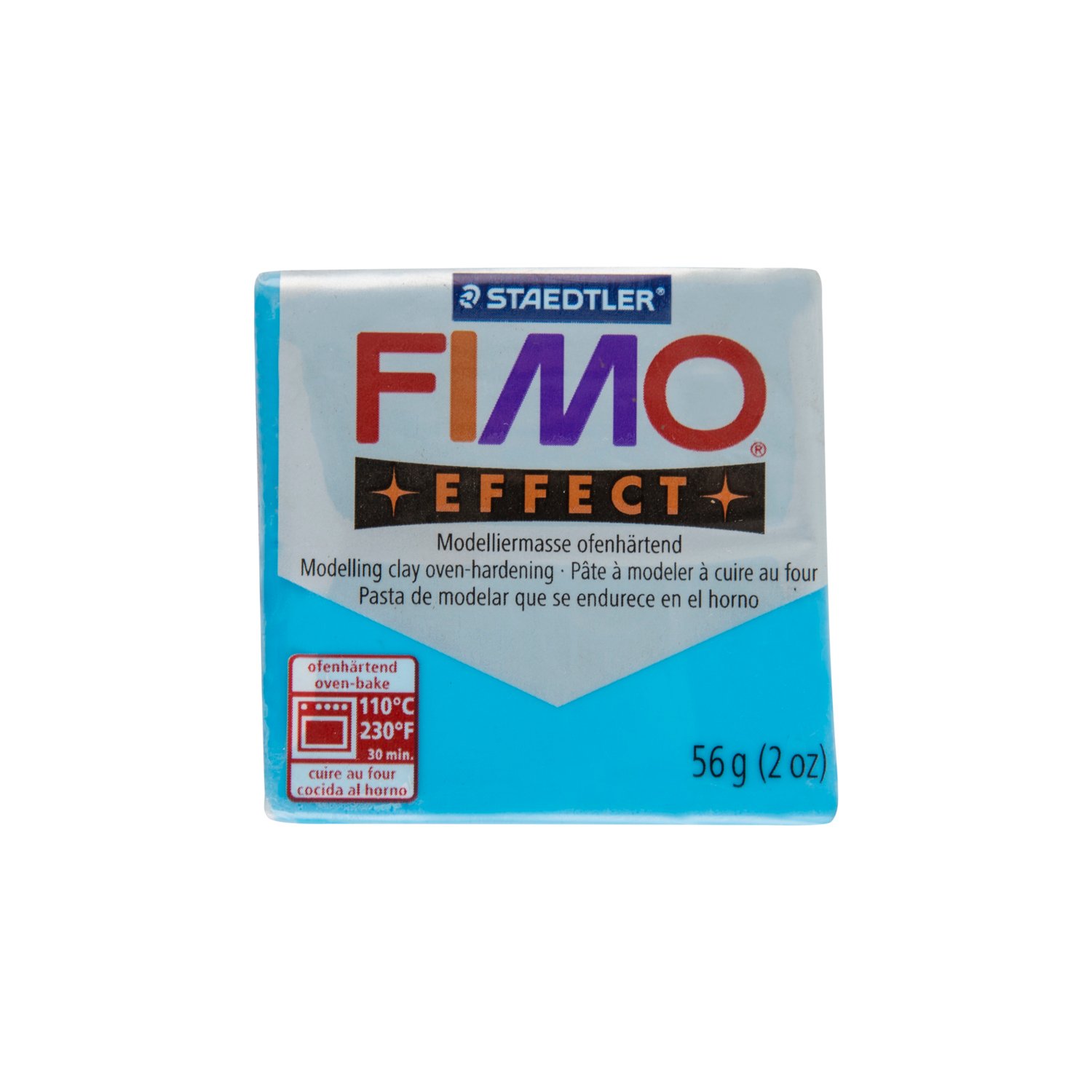 Staedtler FIMO Effect Modelling Clay Block - Translucent Blue Image 2