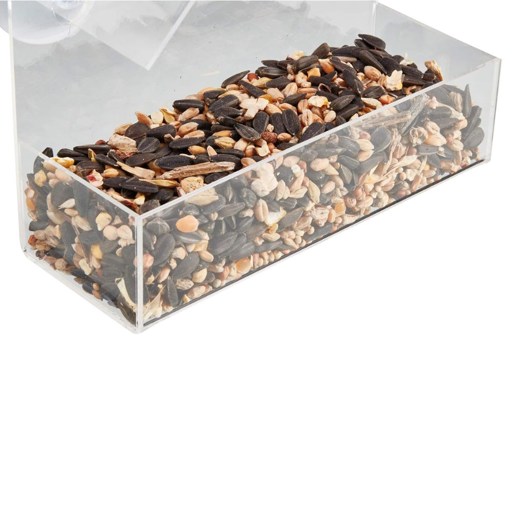 Happy Beaks Kingfisher Plastic Window-Mounted Bird Feeder Image 5