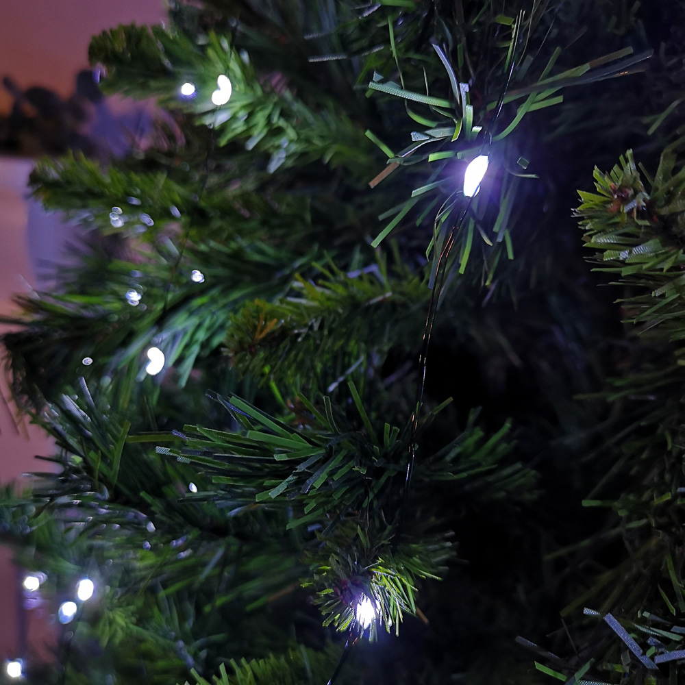 Samuel Alexander 200 Cool White LED Waterfall Christmas Tree Light Image 3