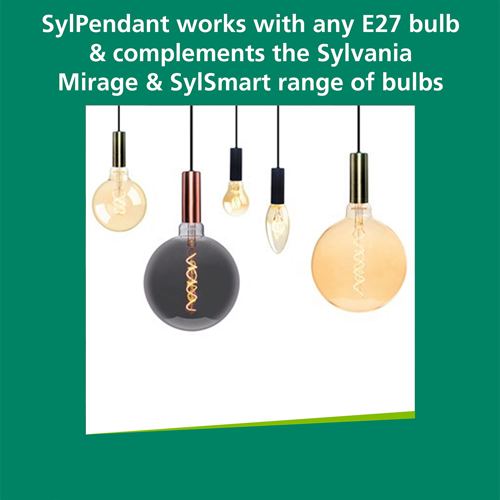 Sylvania Sylpendant Copper Ceiling Pendant Light Image 4