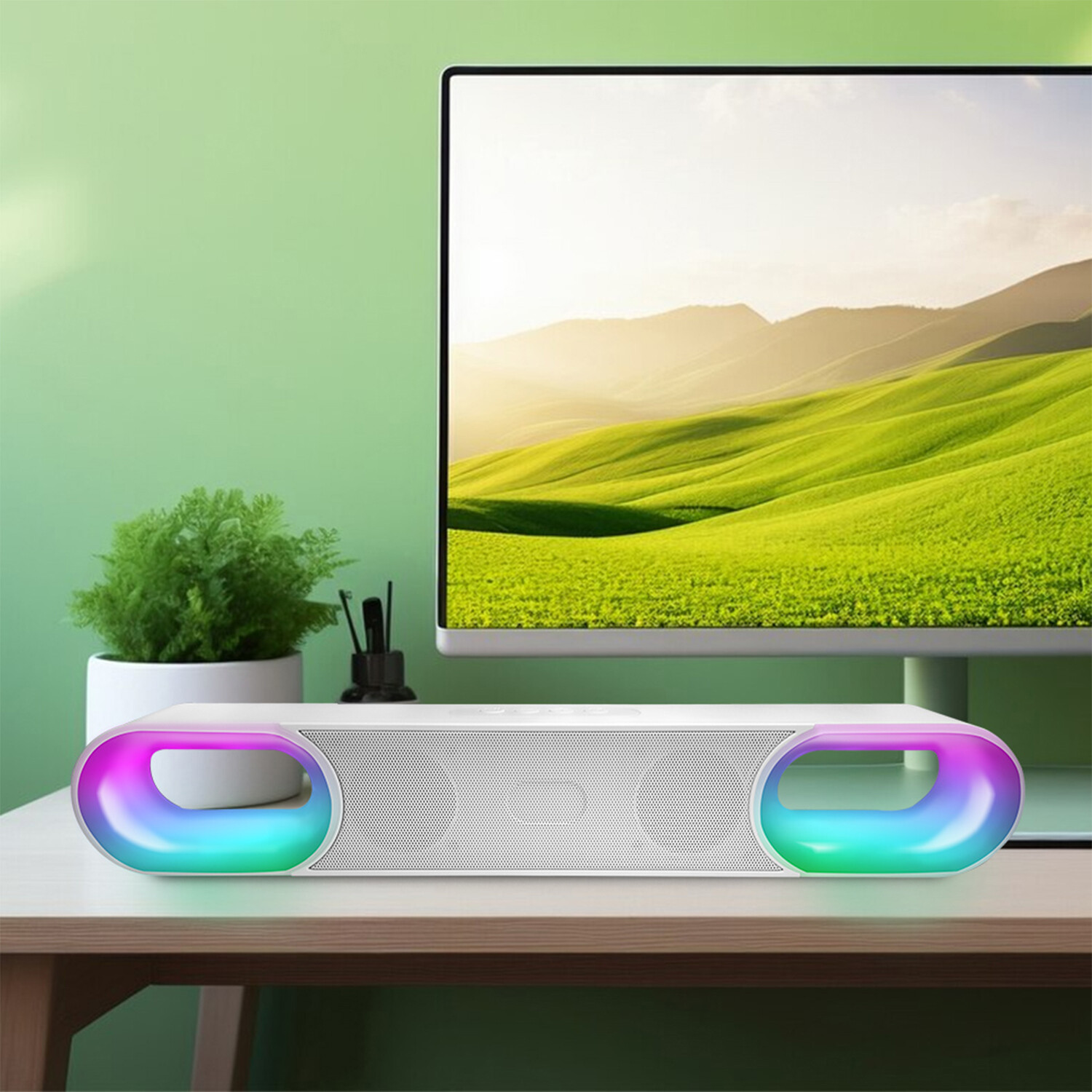 Gaming Soundbar - White Image 3