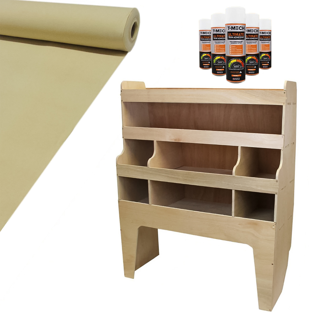 Monster Shop 11m2 Wheat Van Lining Glue and VW Transporter Rack Image 6