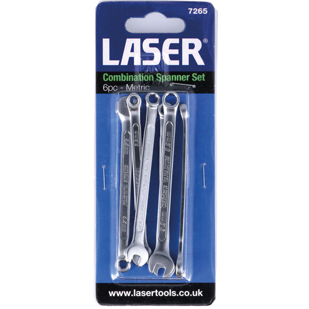 Laser 7265 6 Piece 3.2-5.5mm Miniature Combination Spanner Set Image 5