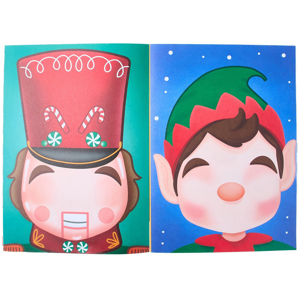 Christmas Edition Make a Face Sticker Book Image 3