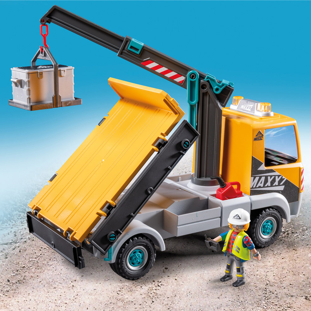Playmobil Construction Truck with Crane Playset Image 5