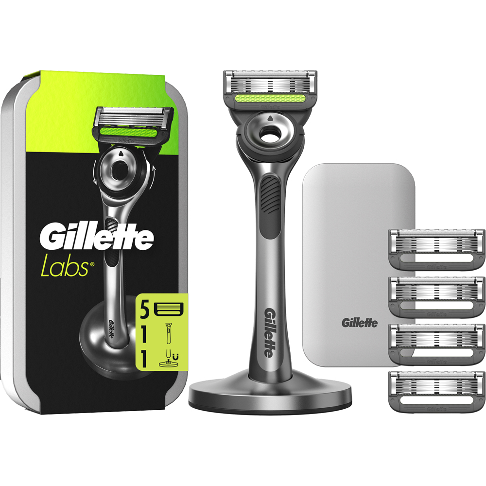 Gillette Labs 9 Piece Exfoliating Bar Razor Shaving Kit Image 2