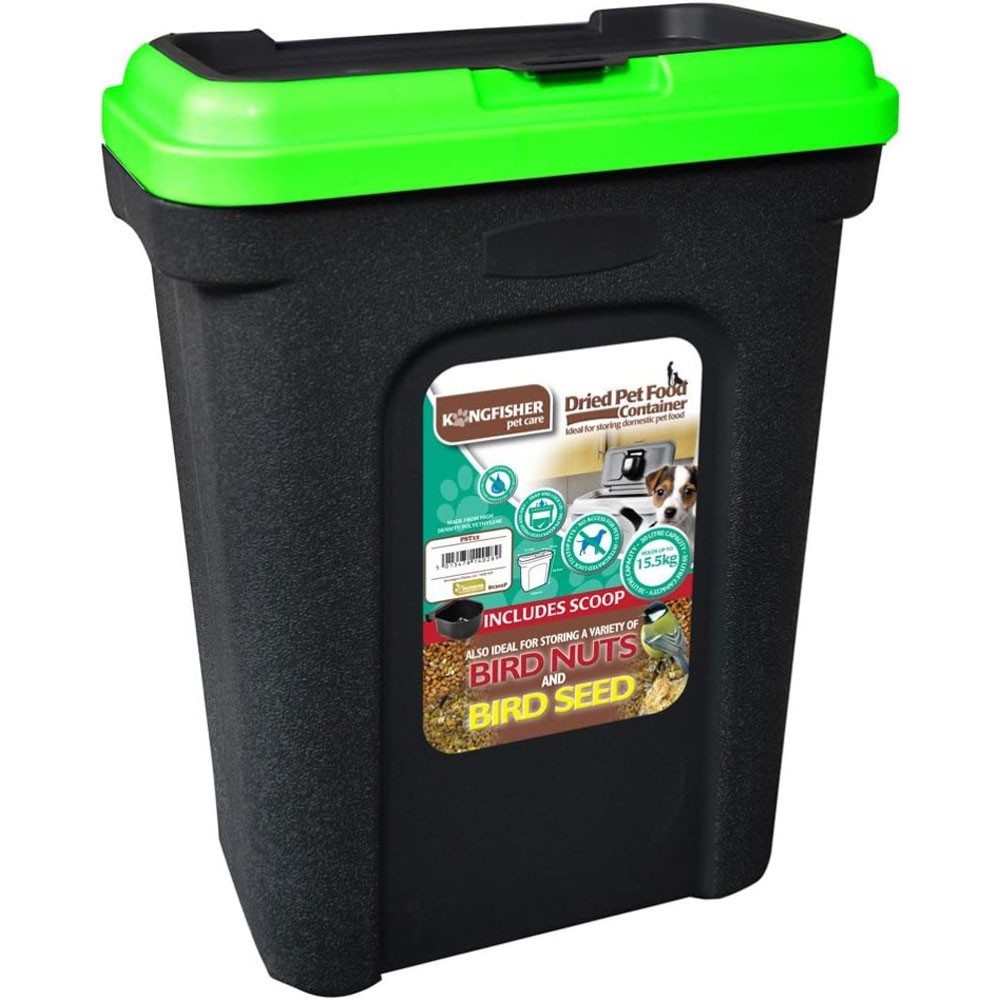 Happy Beaks Kingfisher Dried Pet and Bird Food Storage Tub 30L Image 1