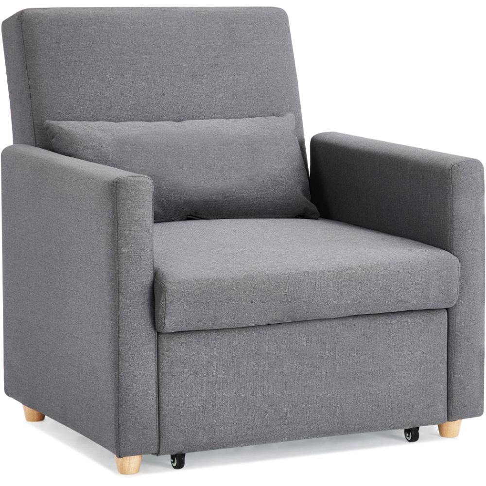 Home Detail Ross Single Sleeper Dark Grey Chair Bed Image 2