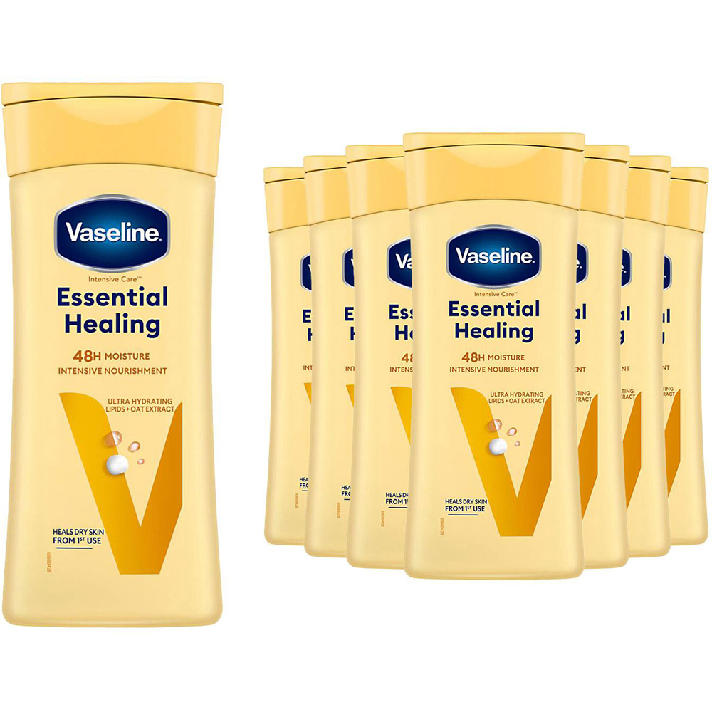 Vaseline Intensive Care Dry Skin Essential Healing Body Lotion 400ml 8 Pack Image 1