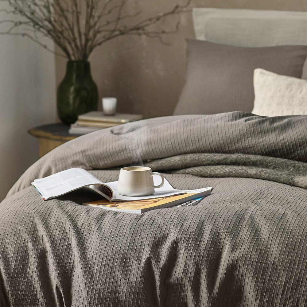 Yard Malton Single Mole Stripe Duvet Set Image 3