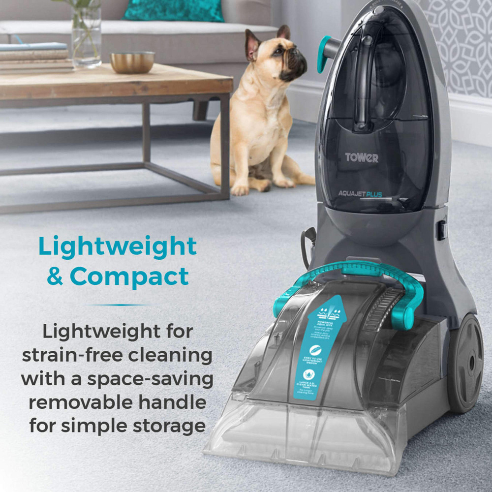 Tower TCW5 AQUAJETPLUS Blue and Grey Carpet Washer 500W Image 8