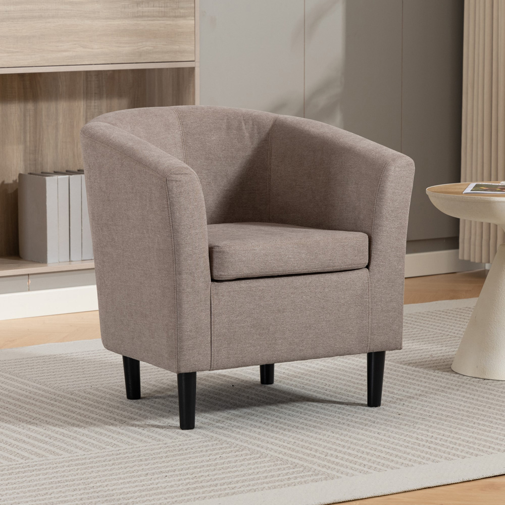 Artemis Home Beulah Brown Fabric Accent Chair Image 4