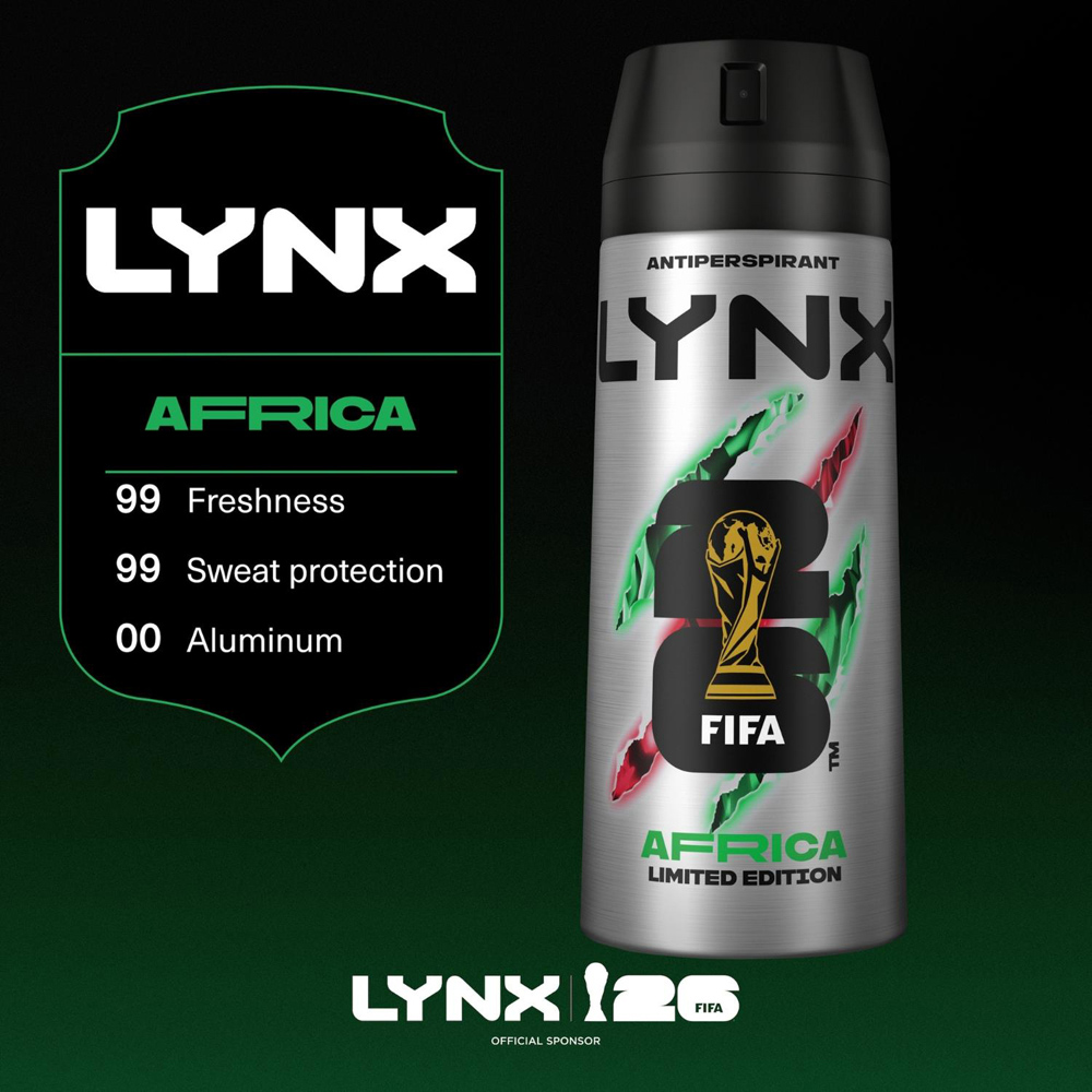Lynx Africa 72H Sweat Protection Anti-Perspirant Aerosol Deodorant Spray 150ml 24 Pack Image 5