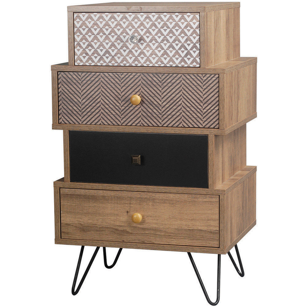 Casablanca 4 Drawer Wood Effect Chest of Drawers Image 2