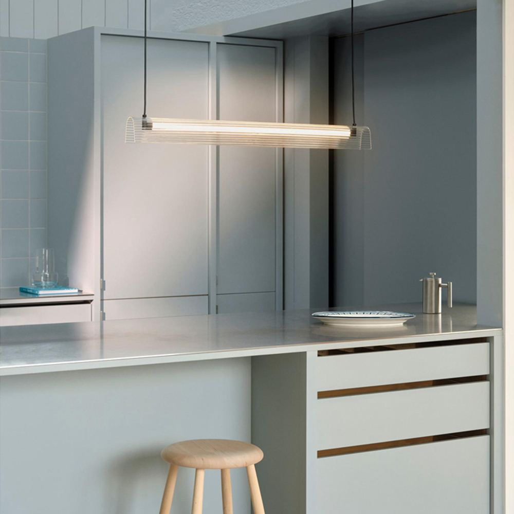 Nordlux Aliani Black Ribbed Acrylic Pendant Light Image 2