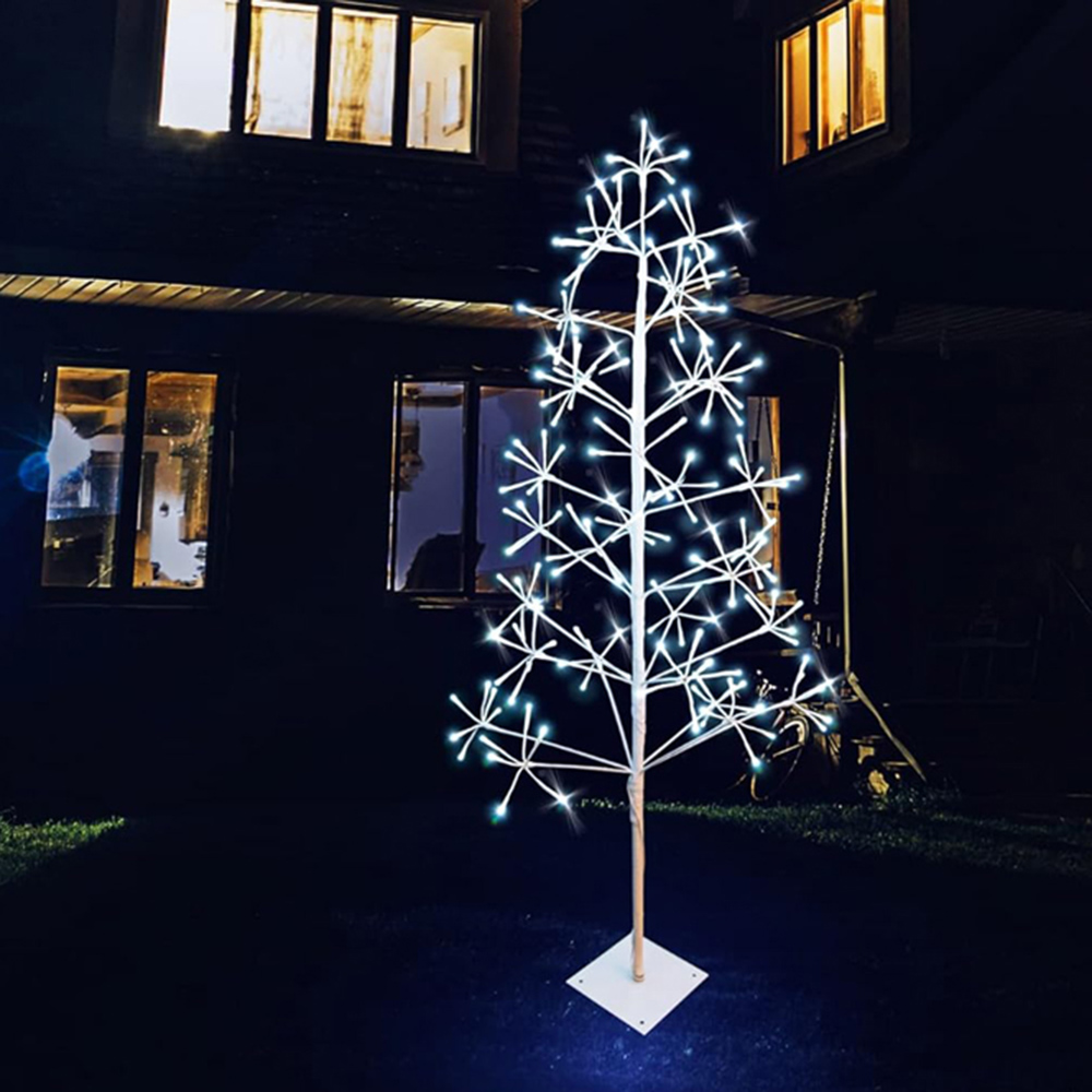 Shatchi White LED Pre-Lit Twig Christmas Tree 6ft Image 6