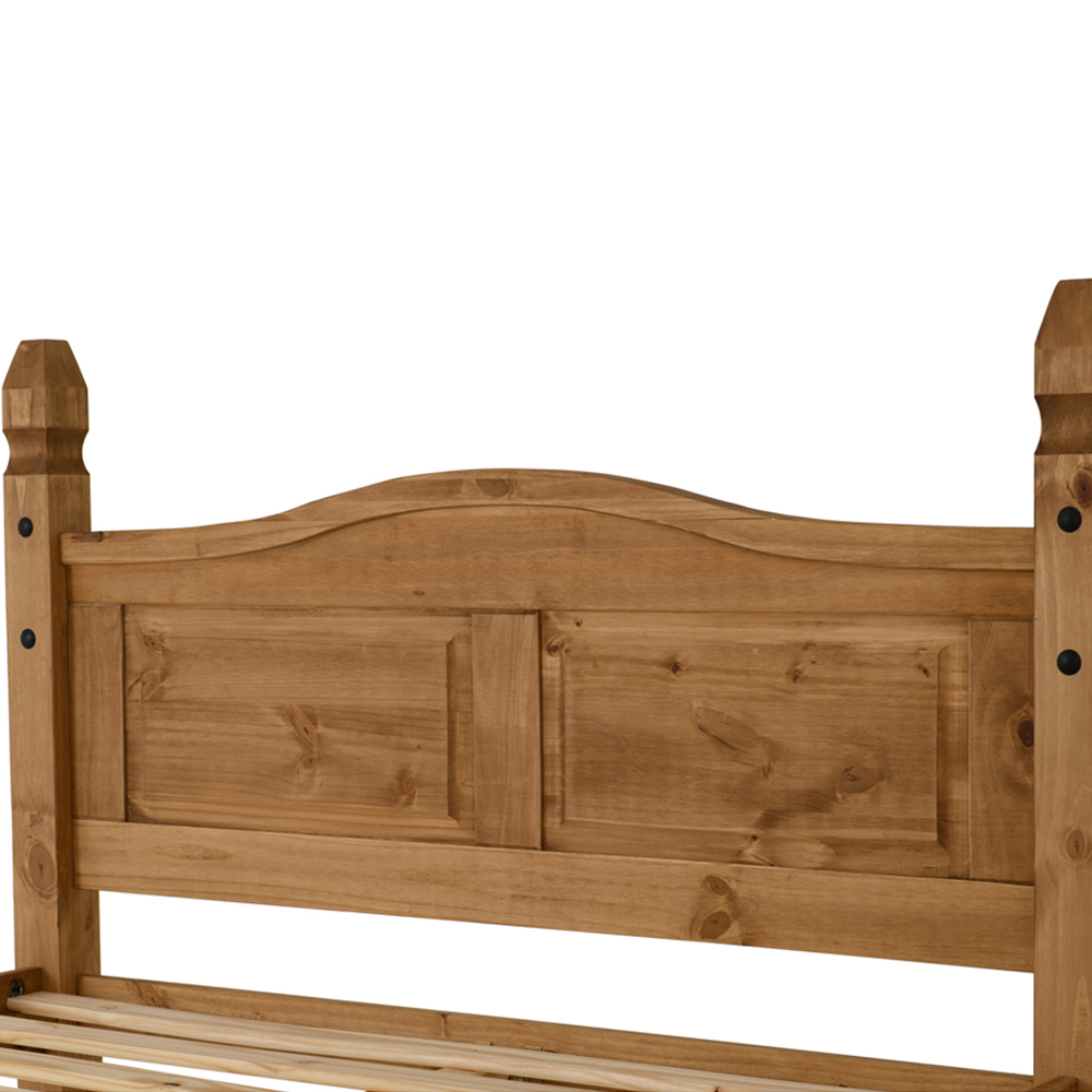 Seconique Corona Double Distressed Waxed Pine High End Bed Image 5