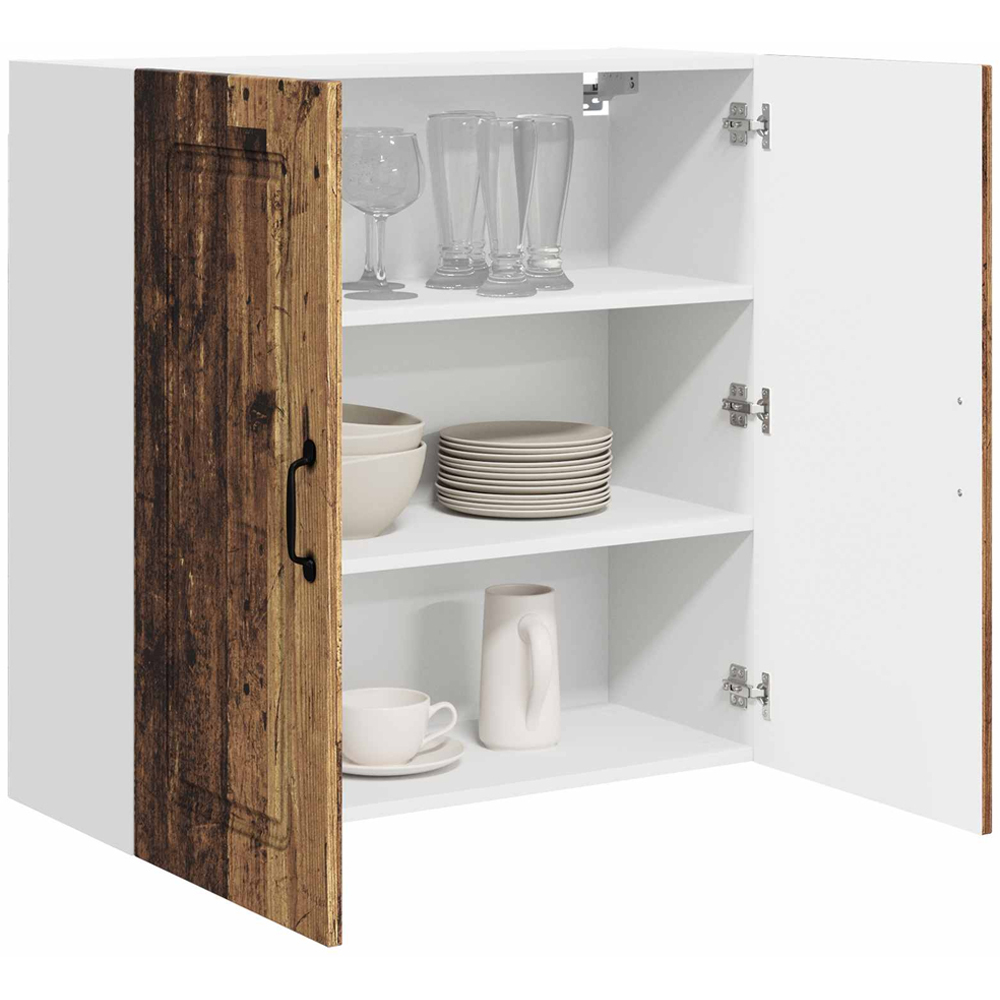 vidaXL 2 Door Old Wood Kitchen Wall Cabinet Image 3