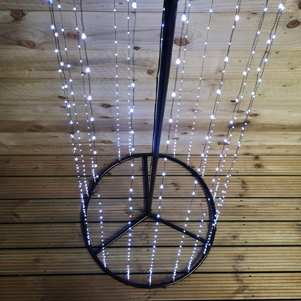 Samuel Alexander Ice White LED Maypole Christmas Tree 8.2ft Image 5