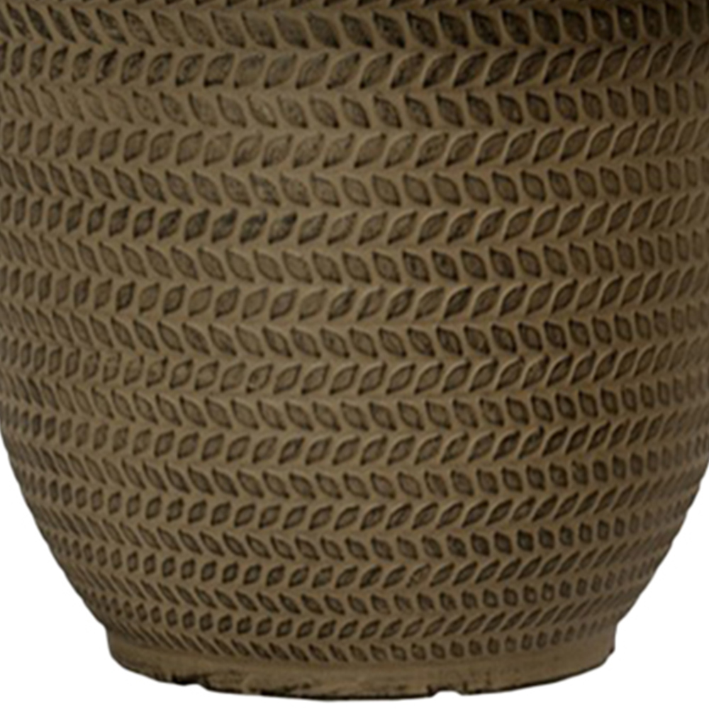 wilko Parker Shaded Taupe Round Planters 30cm 2 Pack Image 3