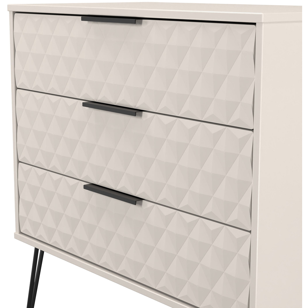 Crowndale Harlequin 3 Drawer Kashmir Matt Chest of Drawers Ready Assembled Image 6