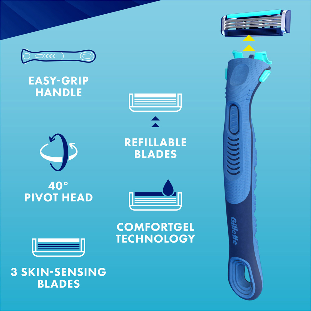 Gillette Sensor3+ Comfort Shaving Kit Image 3