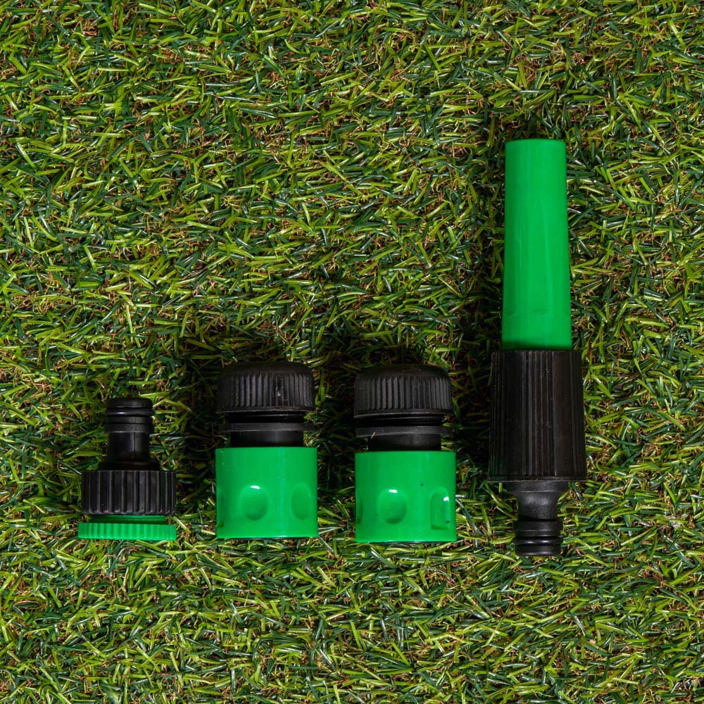 Samuel Alexander 15m Reinforced Green Garden Hosepipe with Spray Nozzle Image 4