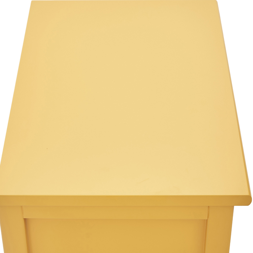 Palazzi 2 Drawer Mustard Bedside Table Image 7