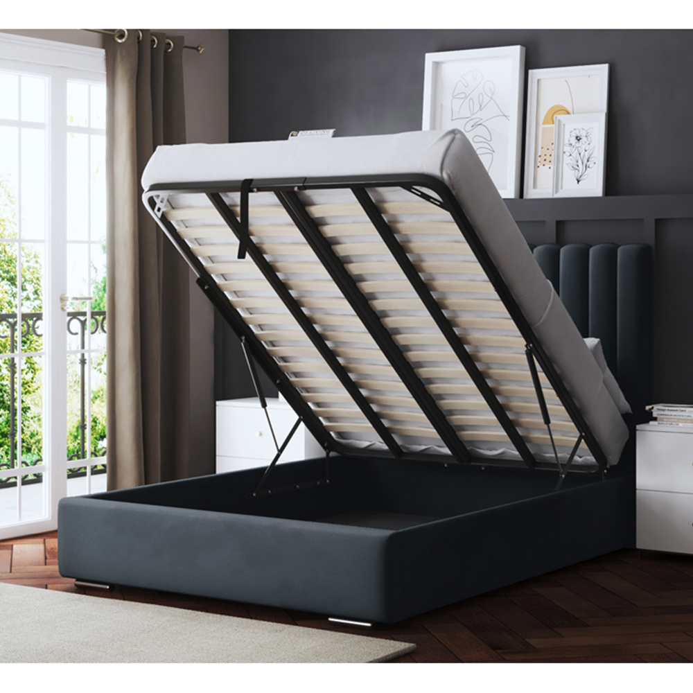 DS Living Evangeline Single Steel Upholstered Ottoman Bed with Headboard Image 4
