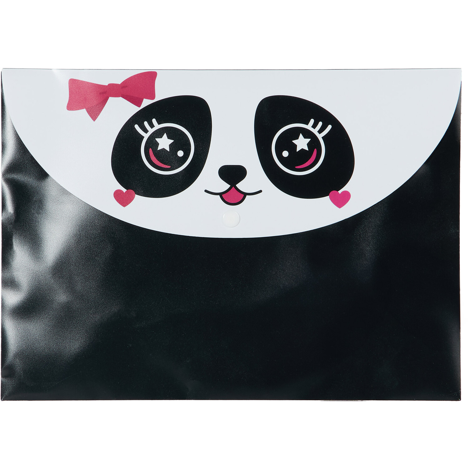 Panda Document Wallet - Black Image 1