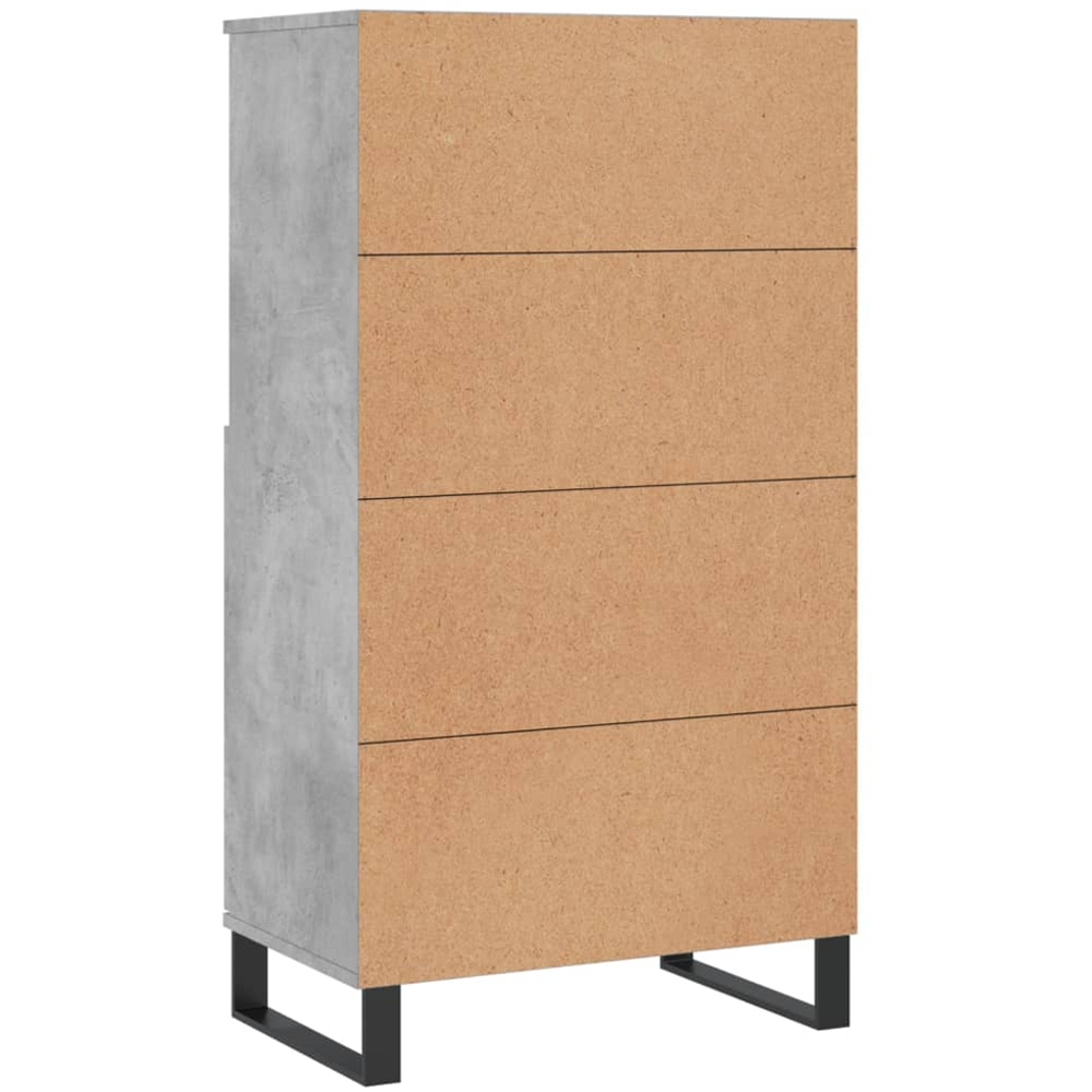 vidaXL 2 Door 2 Shelf Concrete Grey Highboard Image 8