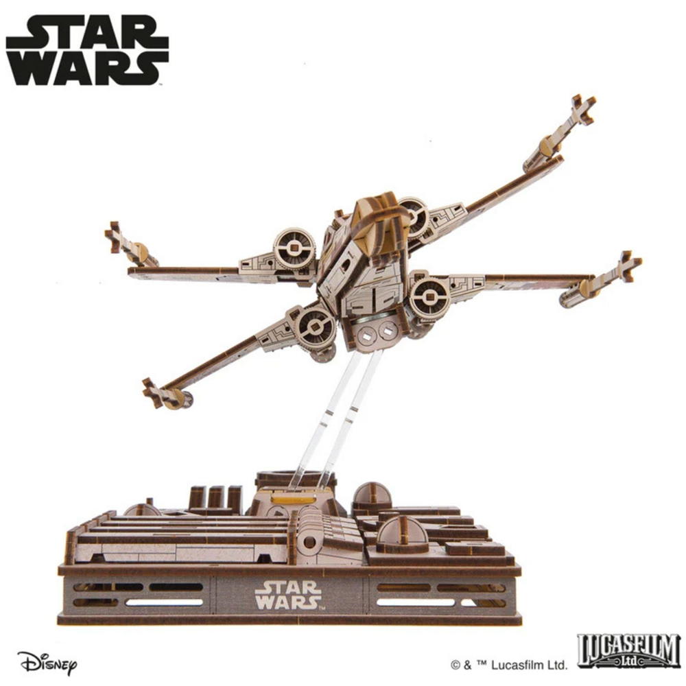 Ugears Star Wars Luke Skywalker X-Wing Starfighter Mechanical Model Image 4