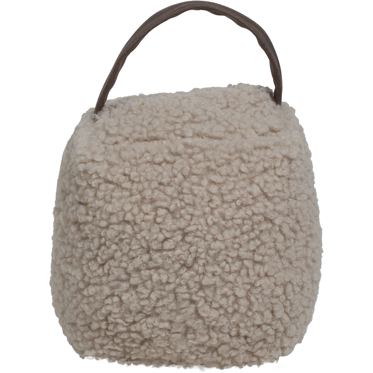 Margot Sherpa Doorstop - Grey Image 1