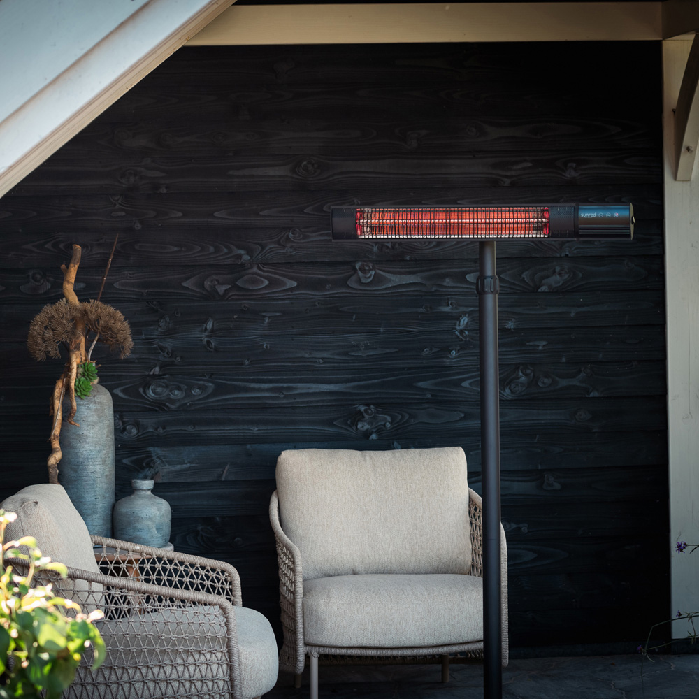 Sunred Dark Black Standing Patio Heater 2500W Image 7