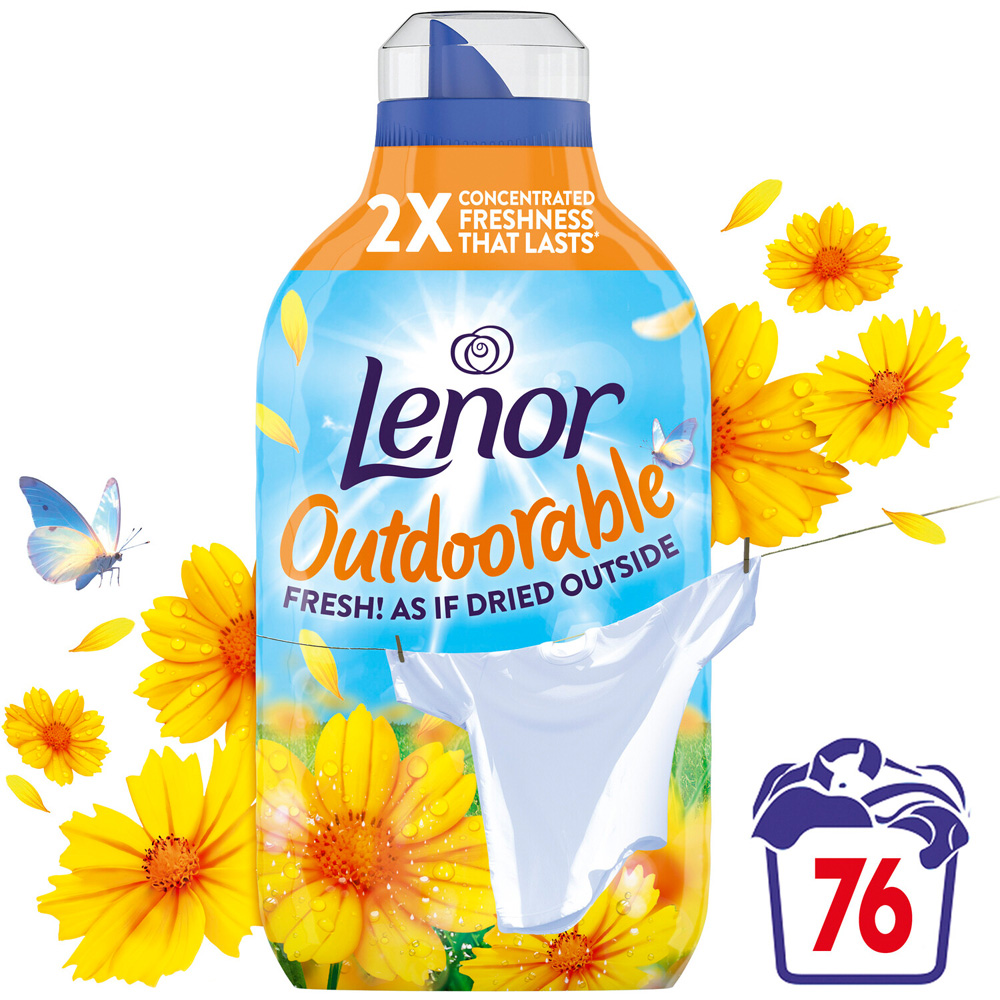 Lenor Outdoorable Concentrated Fabric Conditioner Summer Breeze Image 2
