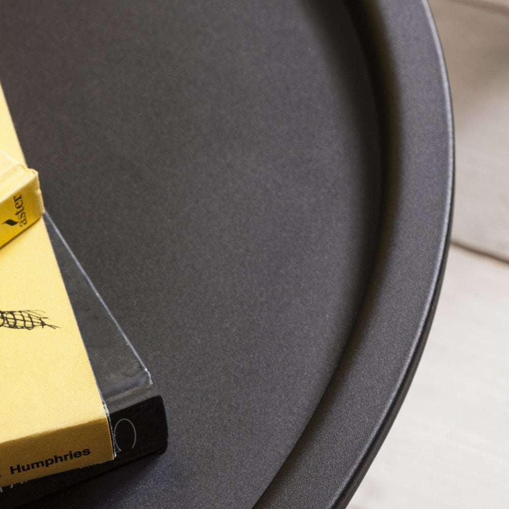 Noa and Nani Black Solid Metal Side Table Image 3