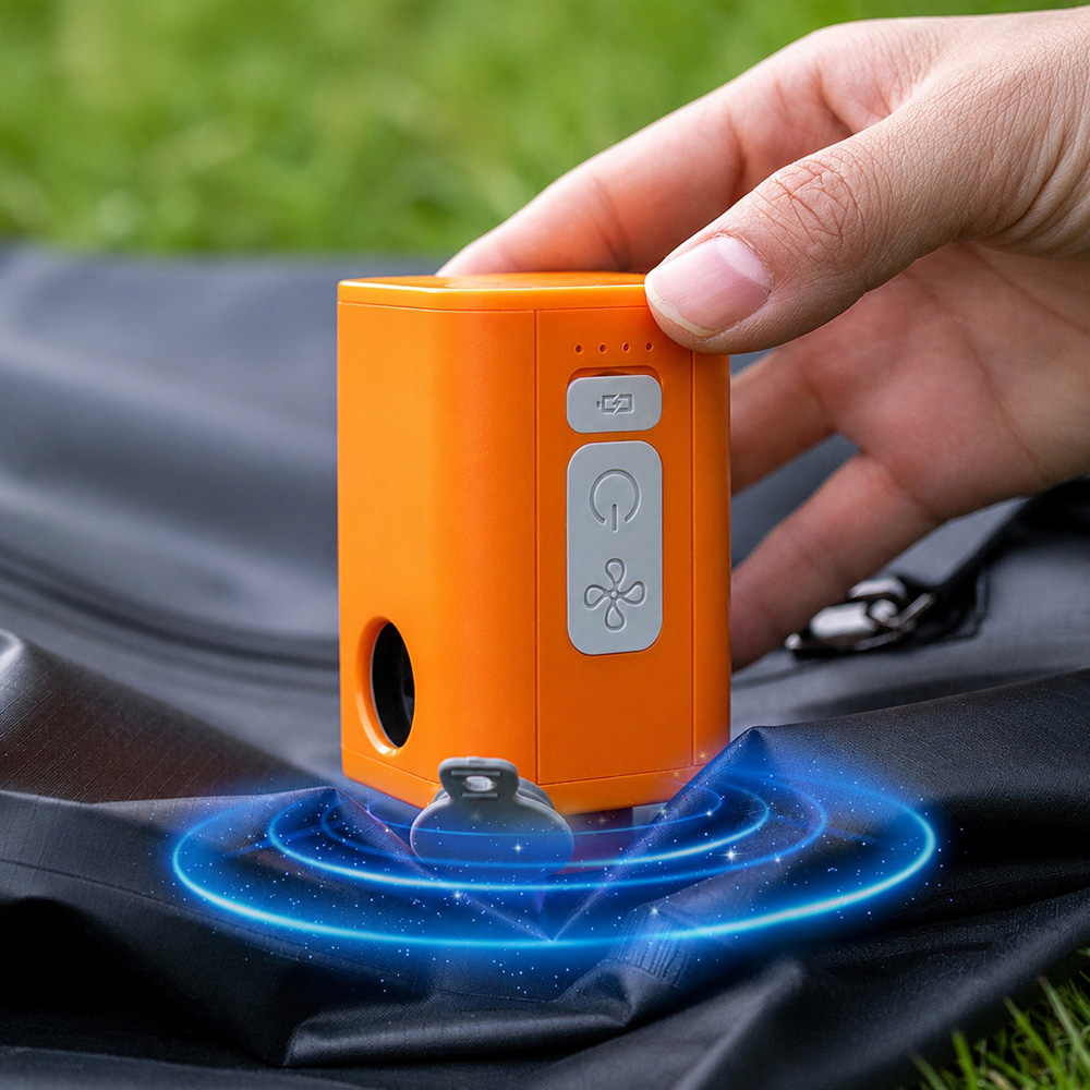 Crossgear Orange Rechargeable Air Pump 33W Image 2