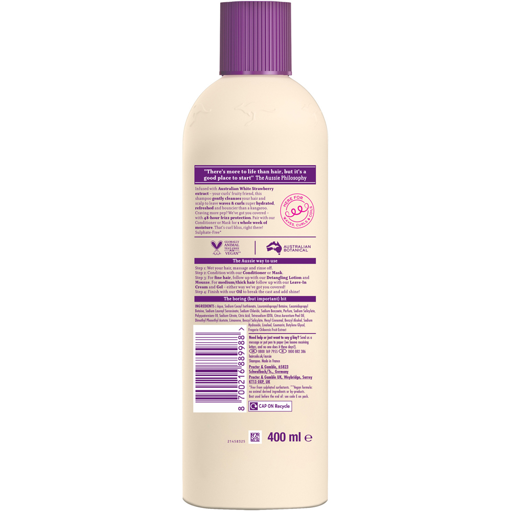 Aussie Bouncy Curls Shampoo Image 3