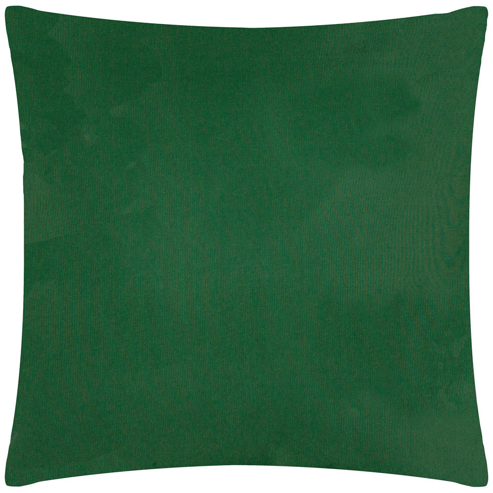 furn. Plain Bottle Green Outdoor Cushion Large Image 1
