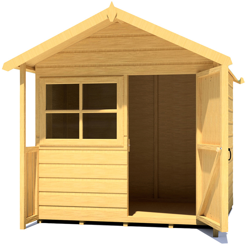 Shire 5 x 4ft Shiplap Apex Clubhouse Image 5